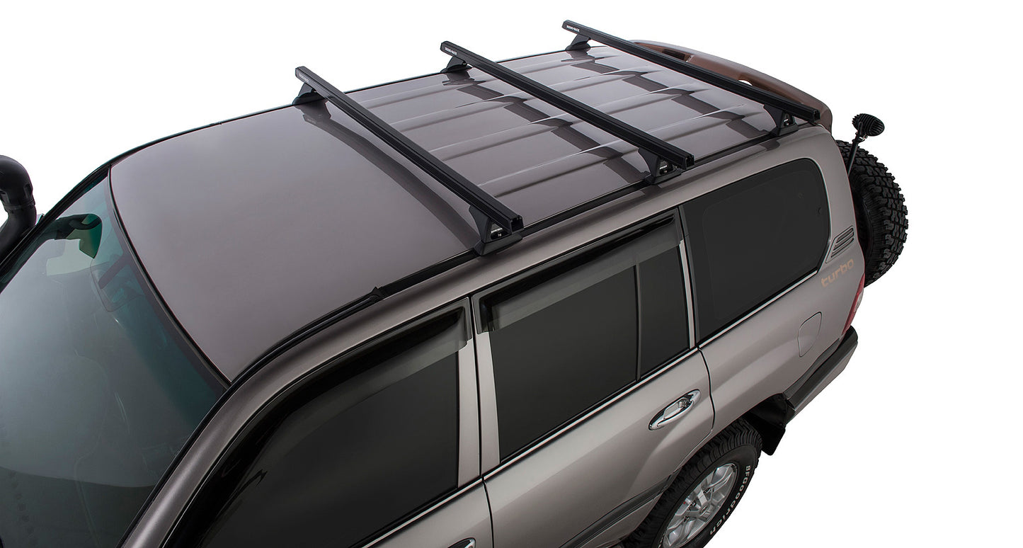 Heavy Duty RCH Black 3 Bar Roof Rack
