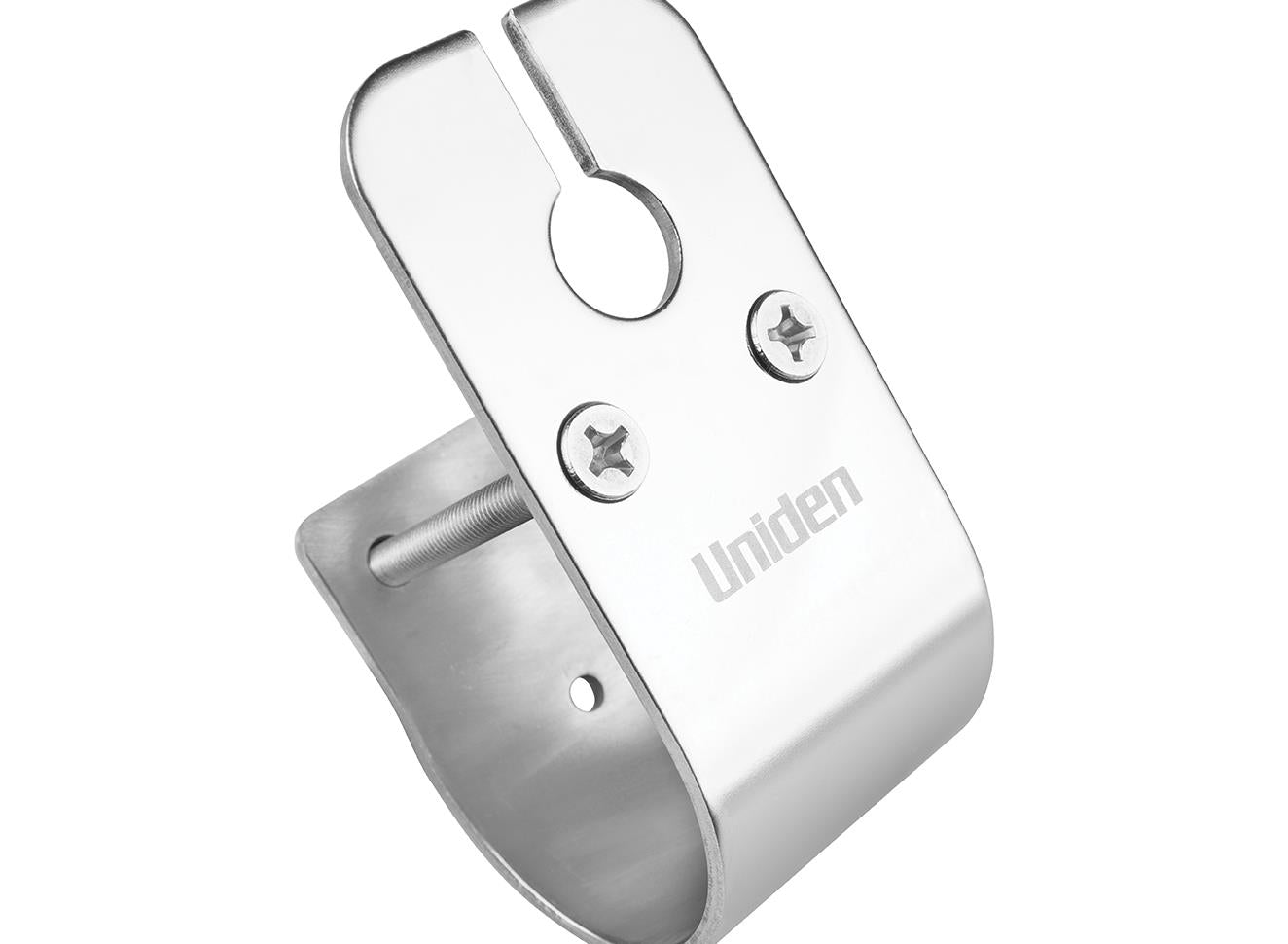 Uniden 50mm Glossy Stainless Steel Bull Bar Mount with Cable Slot