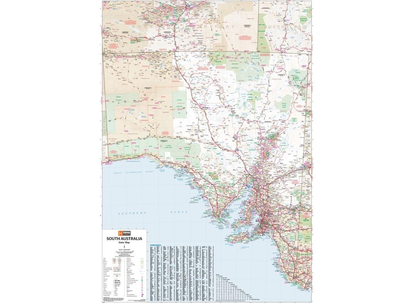 South Australia State Map