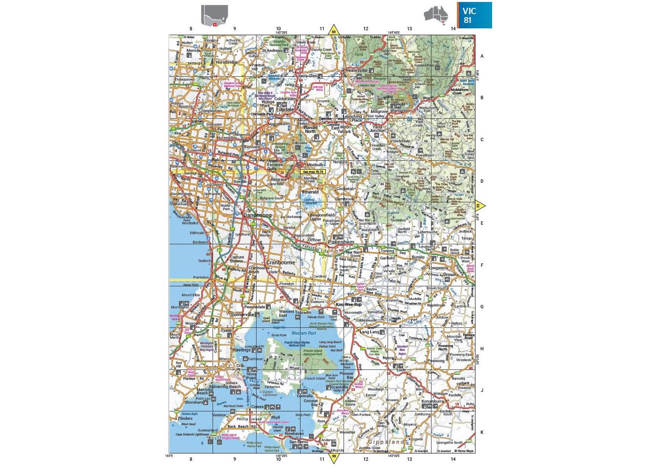 Hema Australia Road & 4wd Atlas