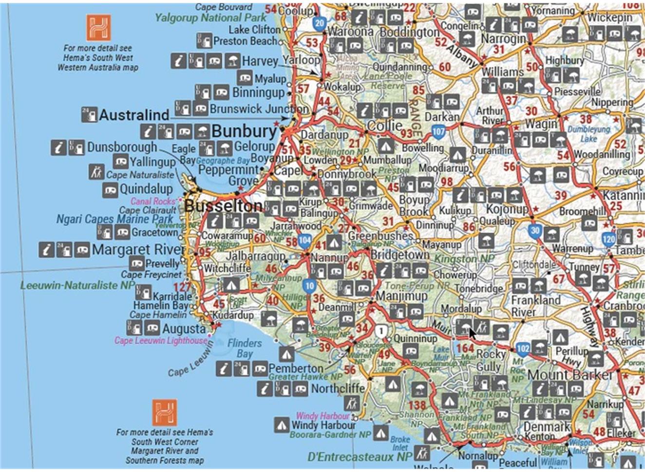 State Map Western Australia
