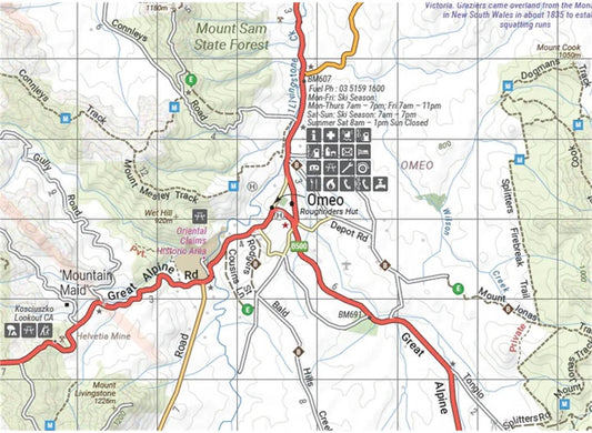 The Victorian High Country - North Eastern Map