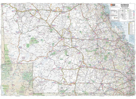 Outback Queensland Map - Camooweal to Stanthorpe
