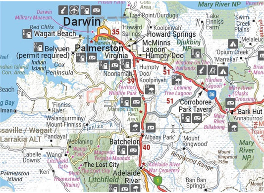 State Map Northern Territory