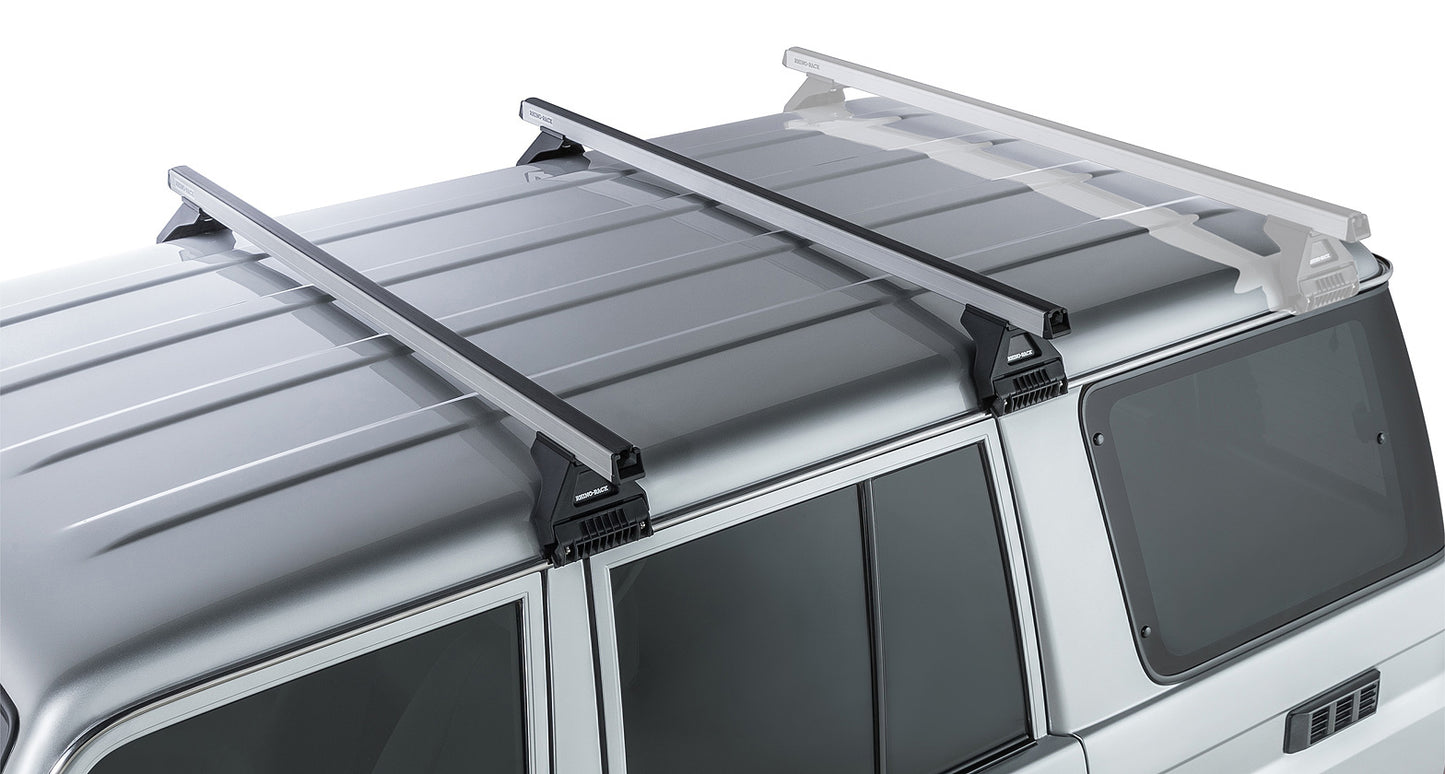 Heavy Duty RL110 Silver 2 Bar Roof Rack