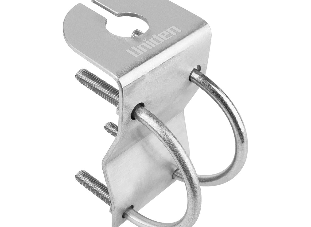 Uniden Glossy Stainless Steel Bull Bar Mount with Cable Slot