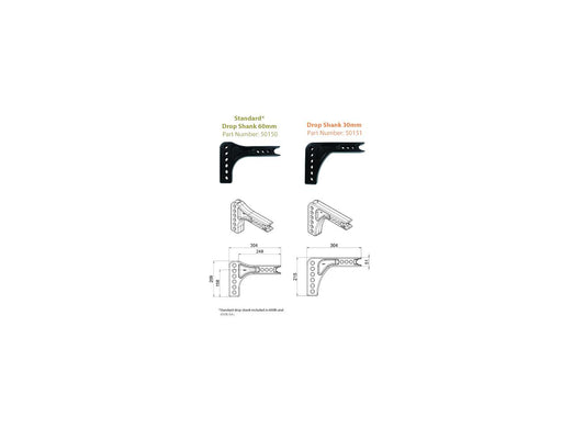 Hayman Reese Cast Shank - Standard 30mm Drop 3500kg