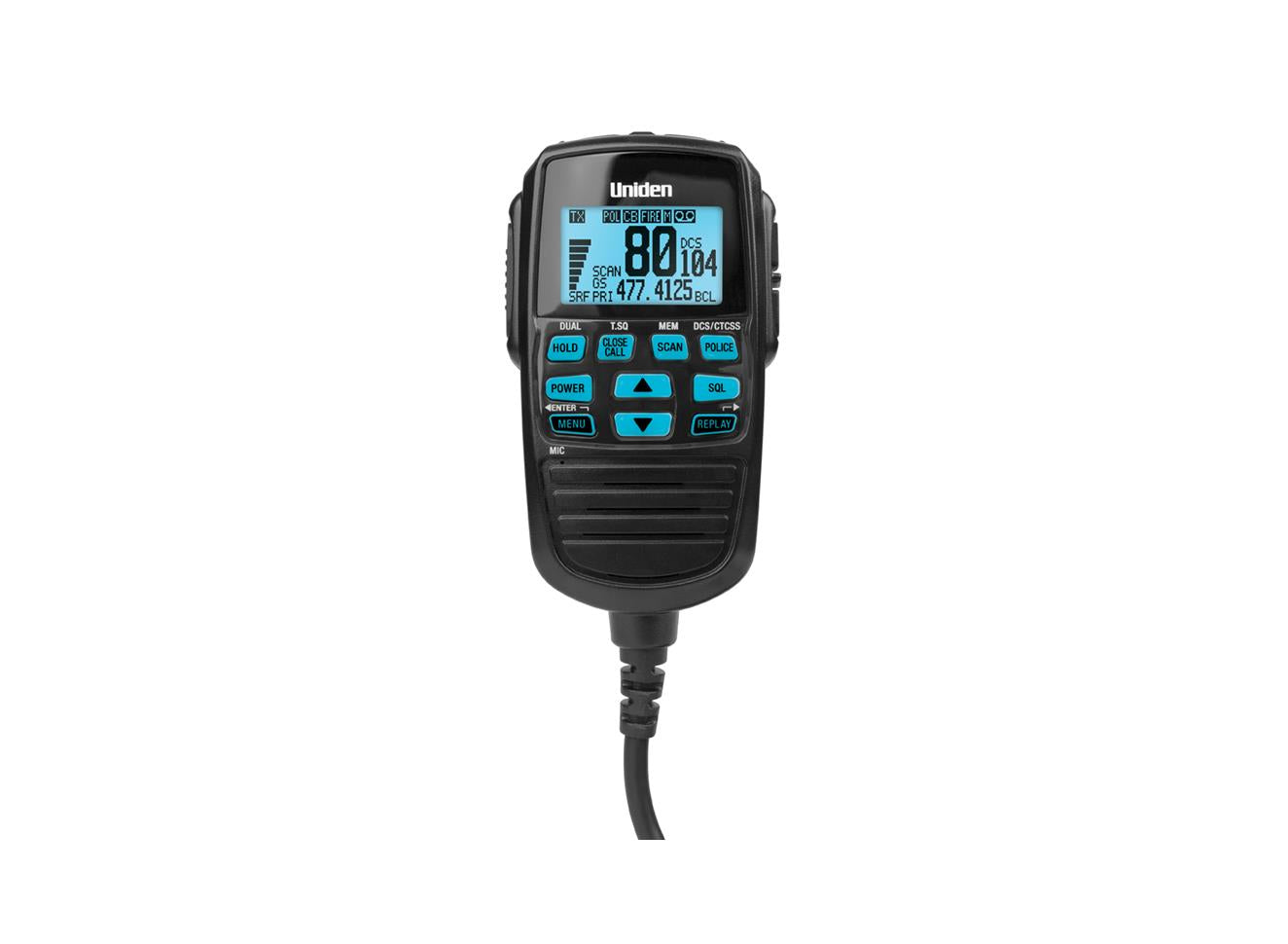 Uniden Mini Compact Size UHF CB Mobile -80 Channels with Remote Speaker MIC Large LCD Screen with Masterscan�