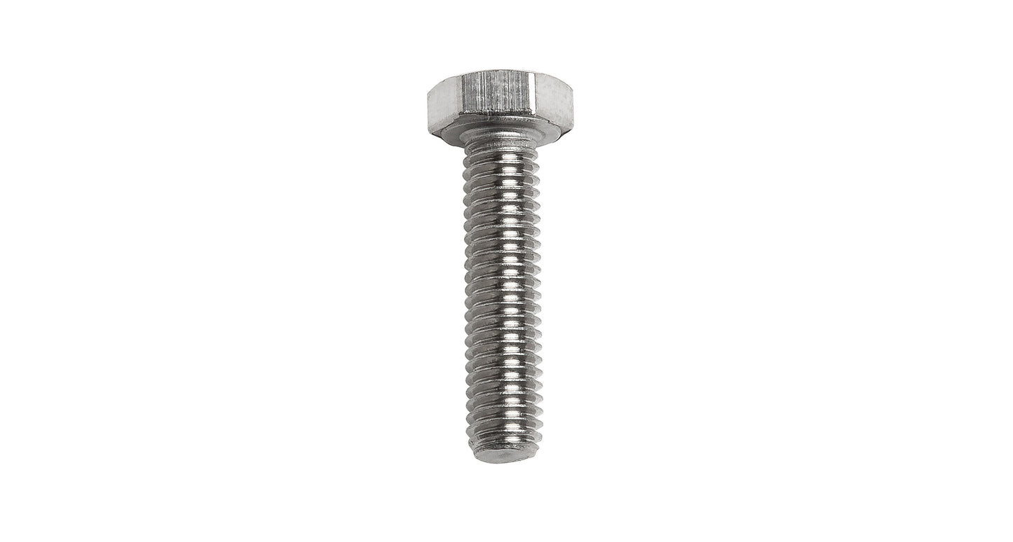 M6 x 25mm Hex Set Screw (Stainless Steel) (6 Pack)