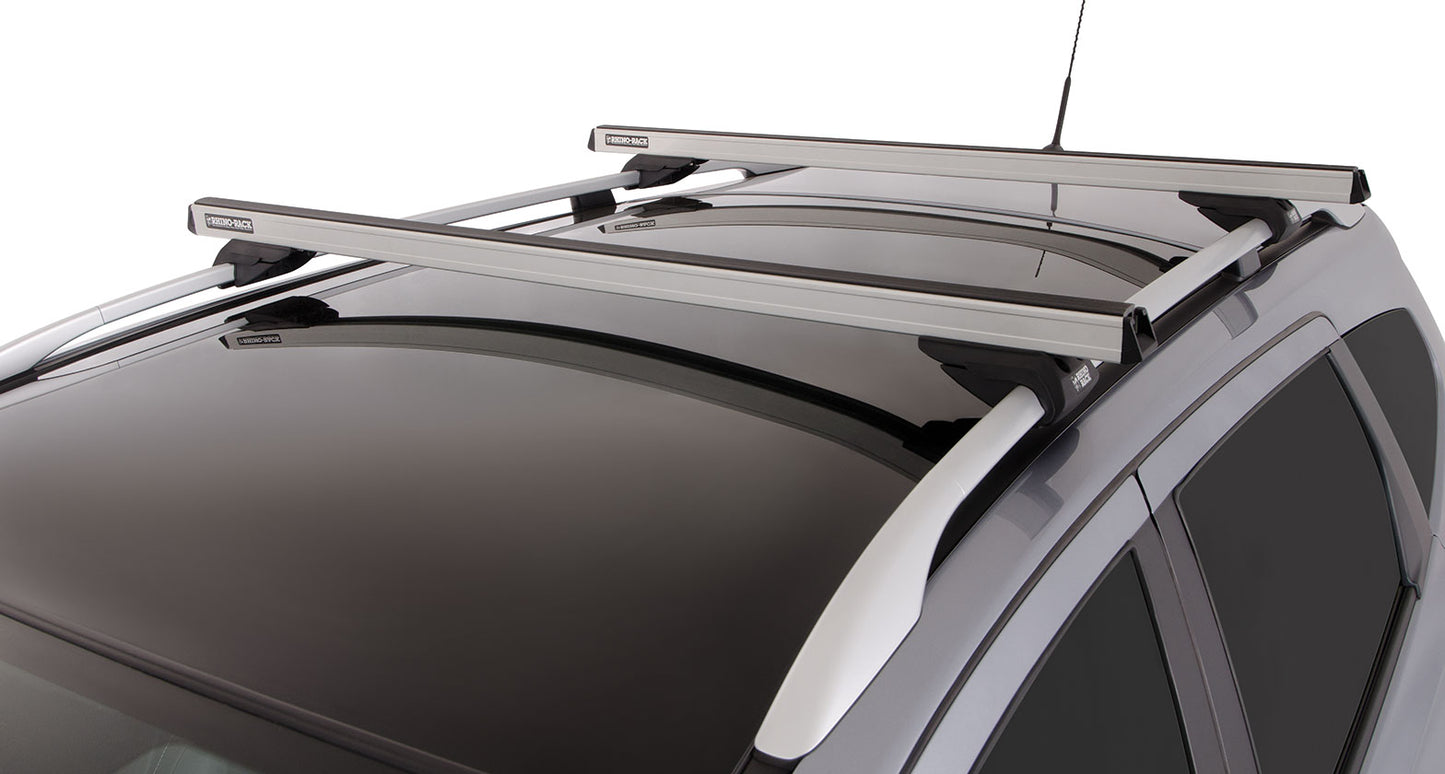 Heavy Duty CXB Silver 2 Bar Roof Rack