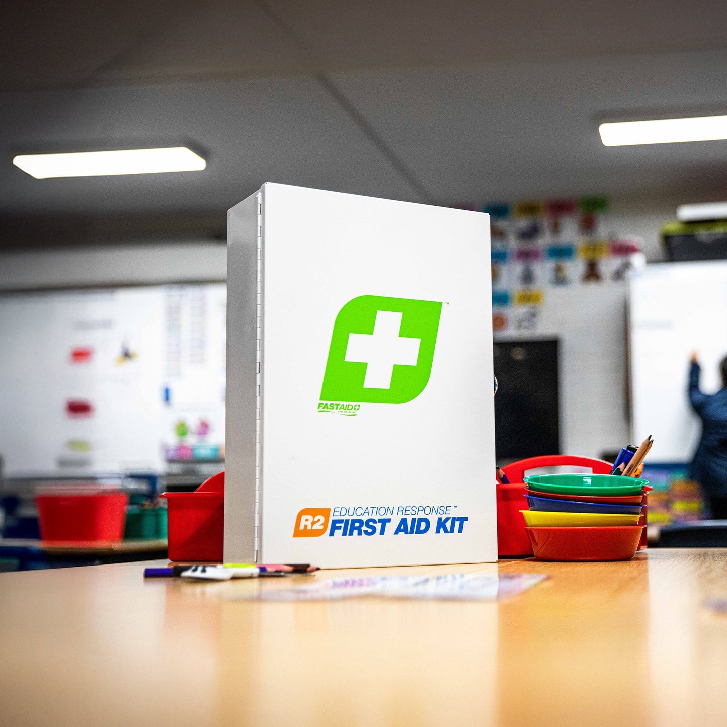 FastAid R2 Education Response™ Metal Cabinet First Aid Kit