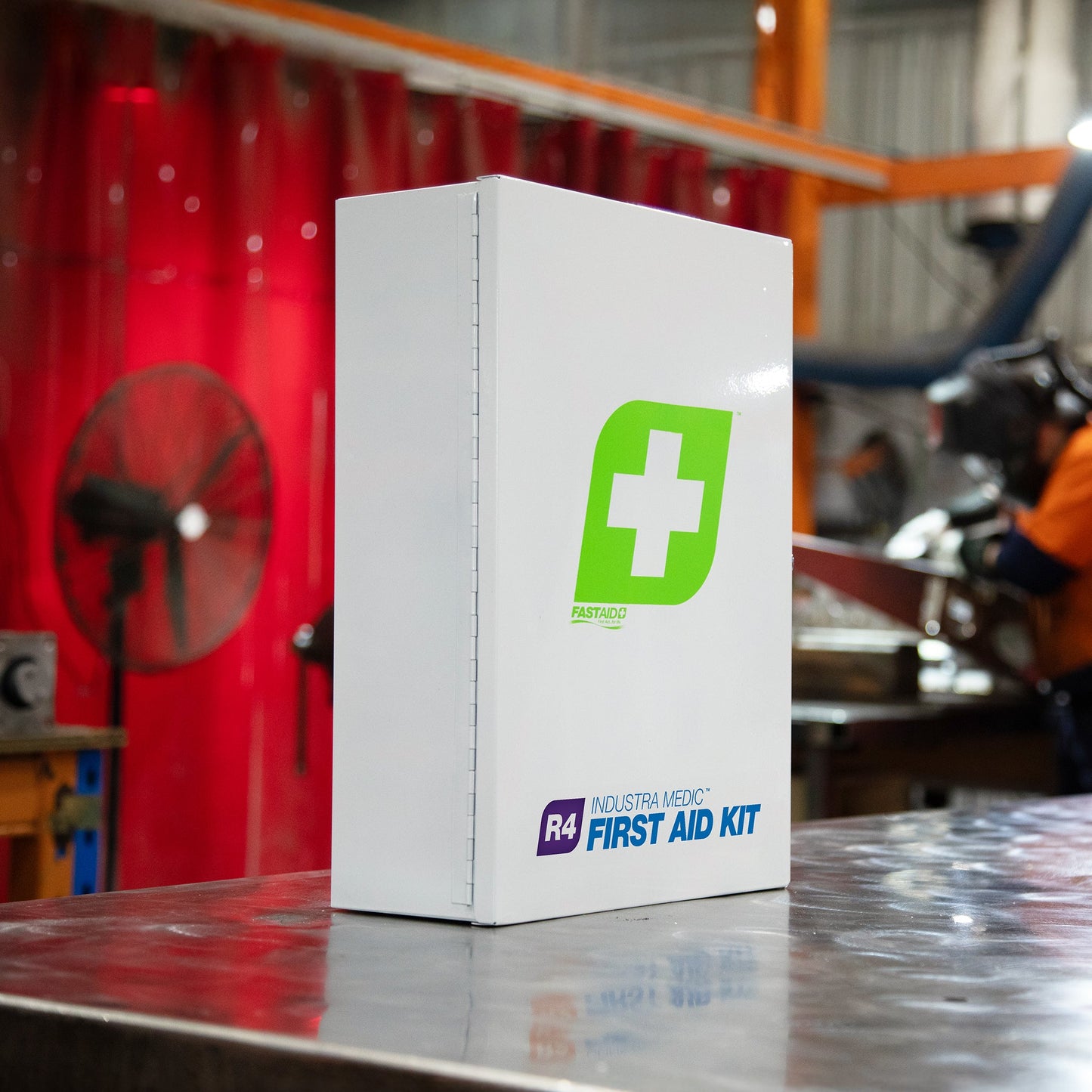 FastAid R4 Industra Medic™ Metal Cabinet First Aid Kit