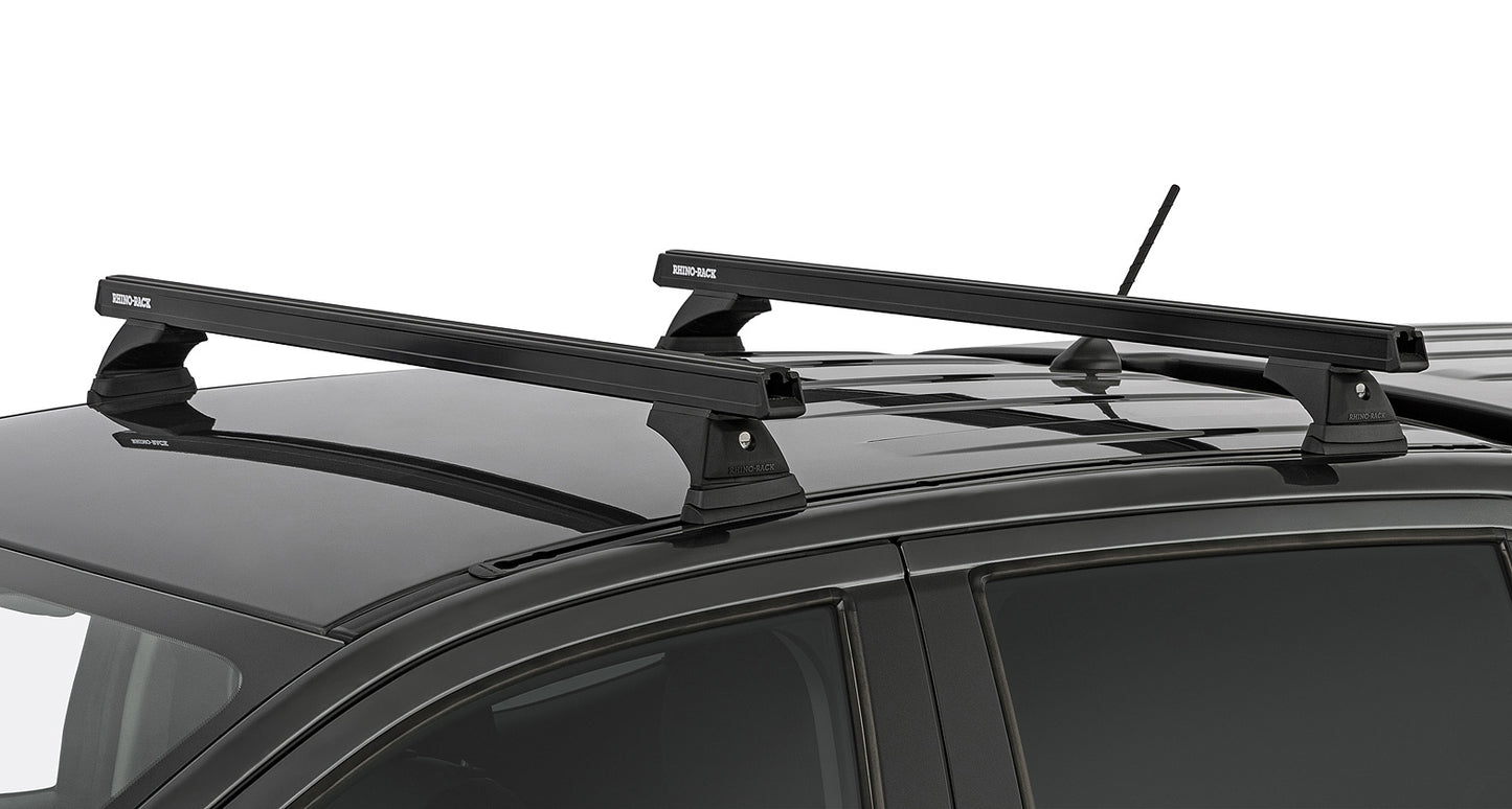 Heavy Duty RCH Black 2 Bar Roof Rack
