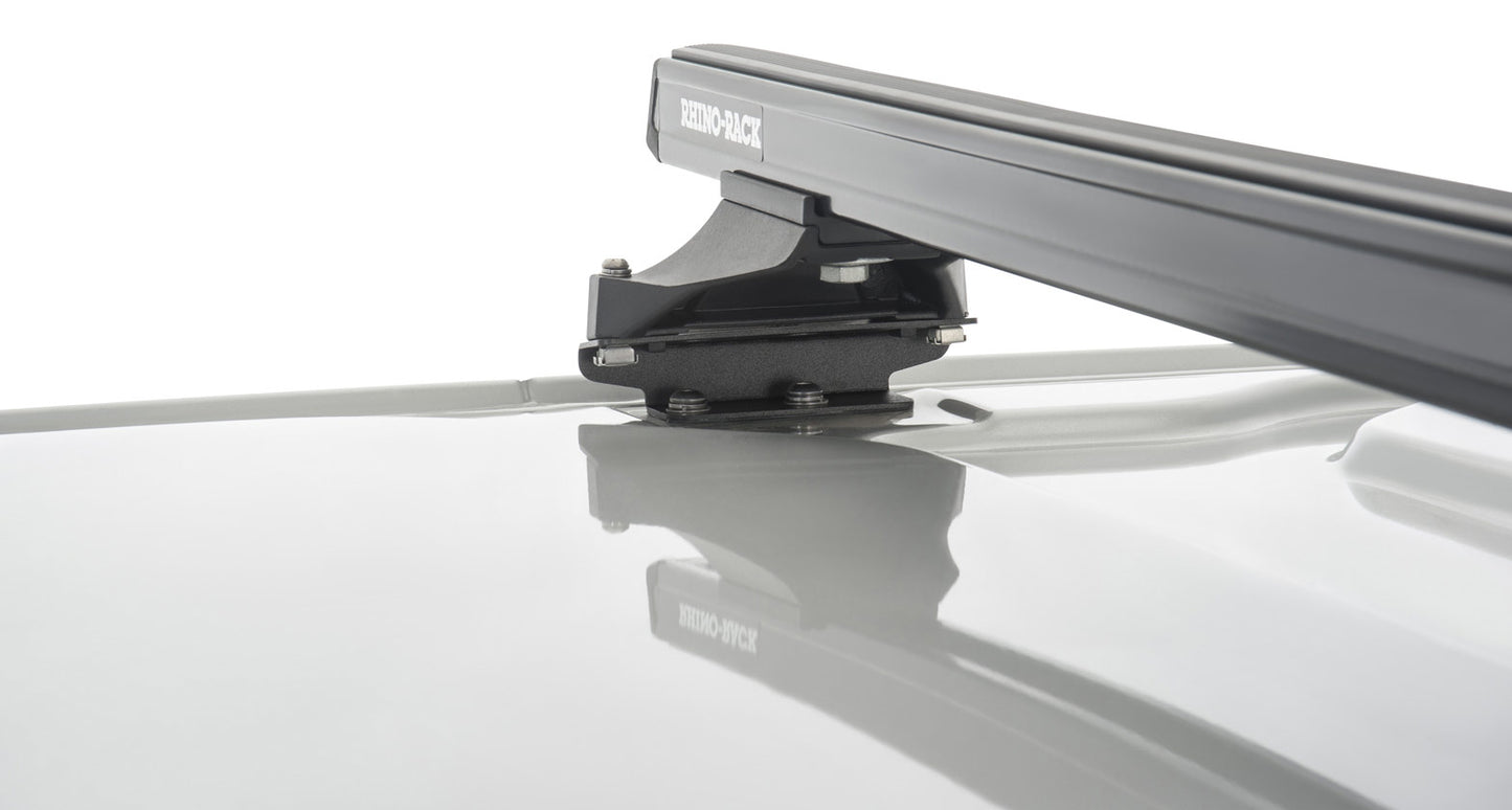 Heavy Duty RLTP Black 2 Bar Roof Rack