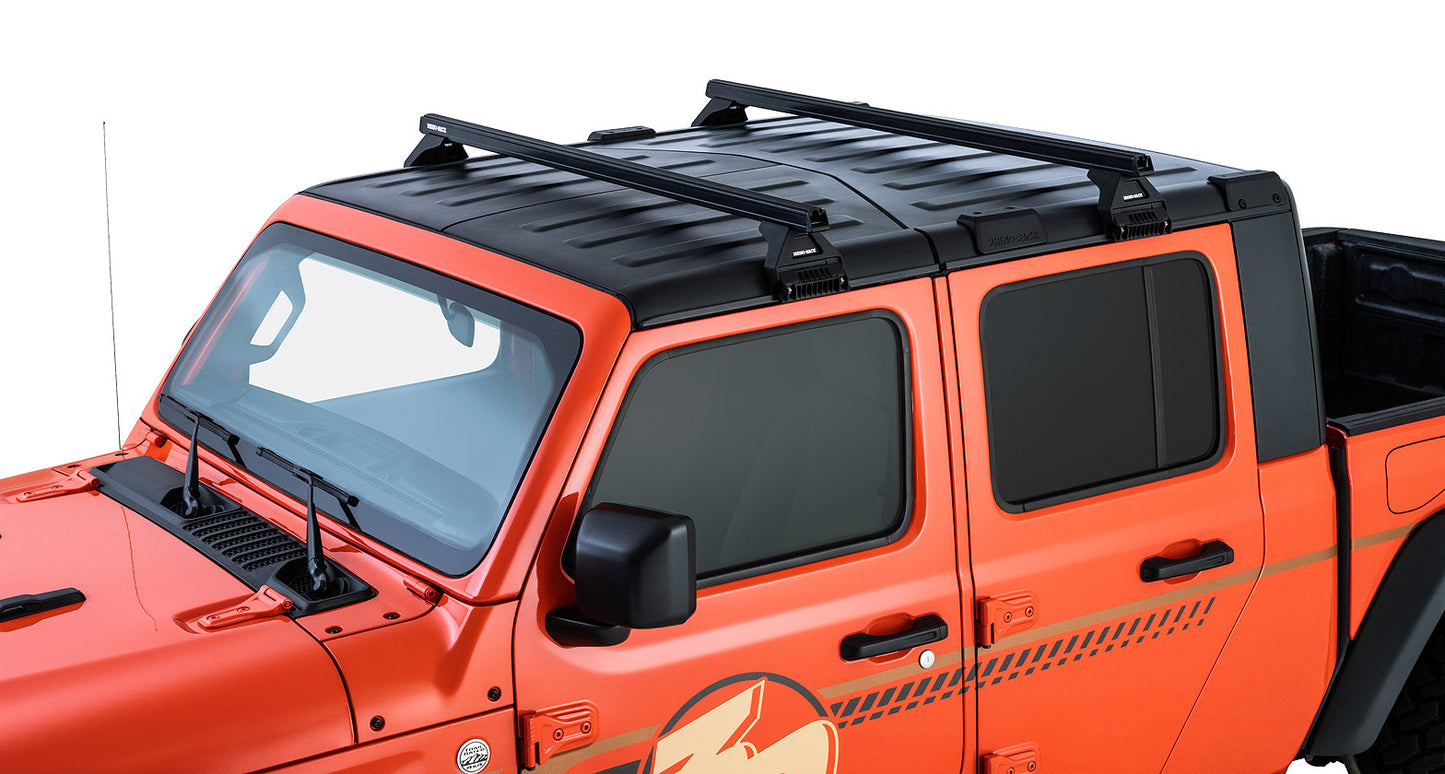 Heavy Duty RL110 Black 2 Bar Roof Rack