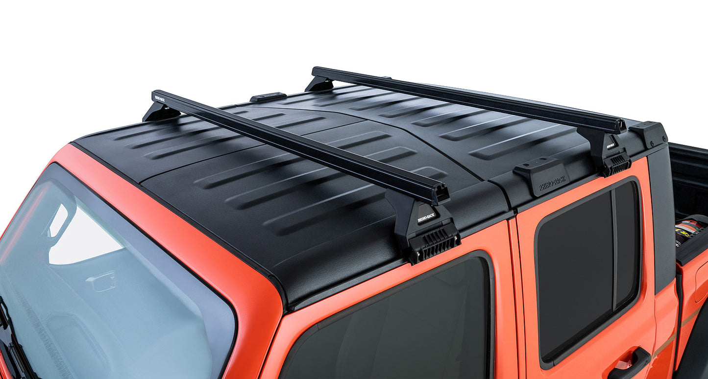 Heavy Duty RL110 Black 2 Bar Roof Rack