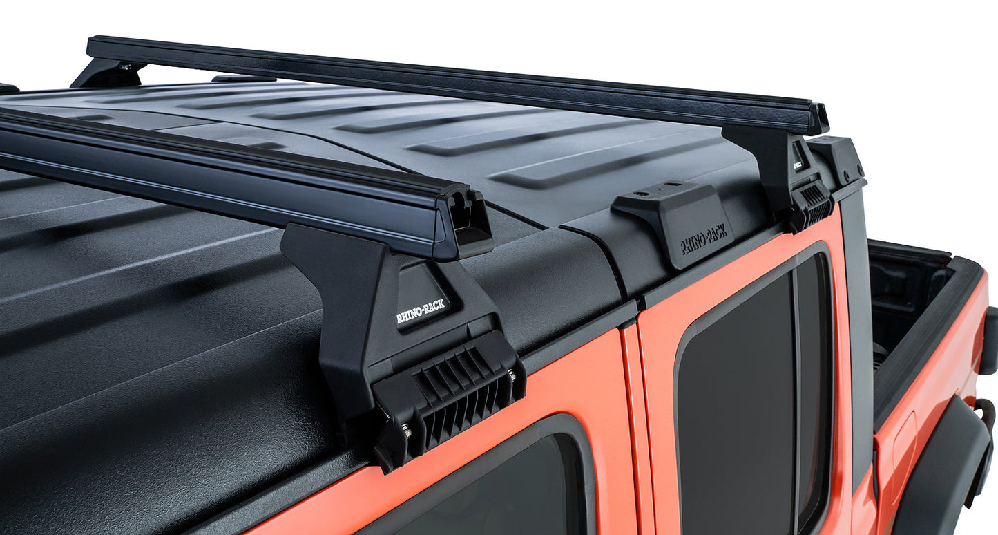 Heavy Duty RL110 Black 2 Bar Roof Rack