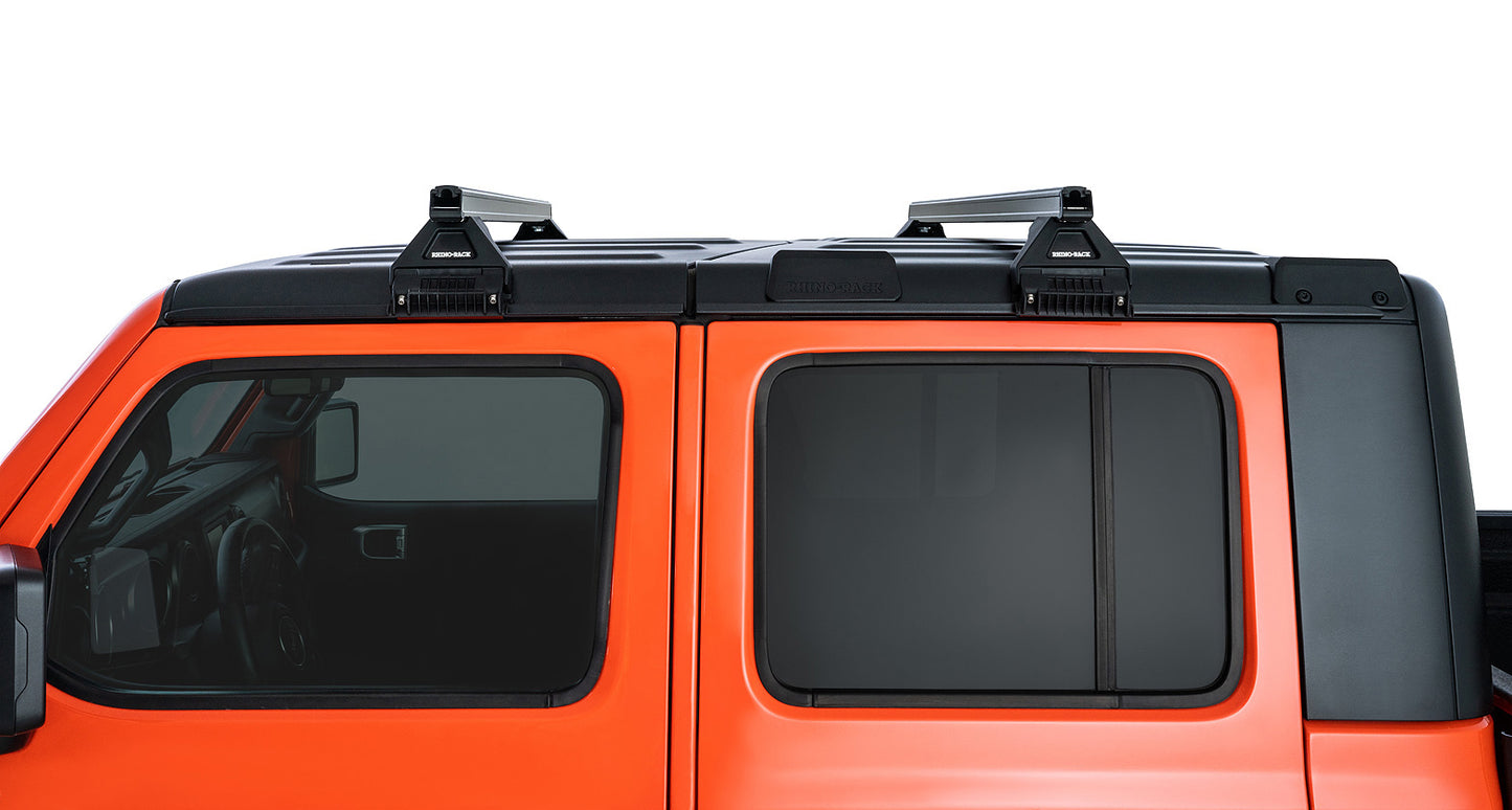 Heavy Duty RL110 Black 2 Bar Roof Rack
