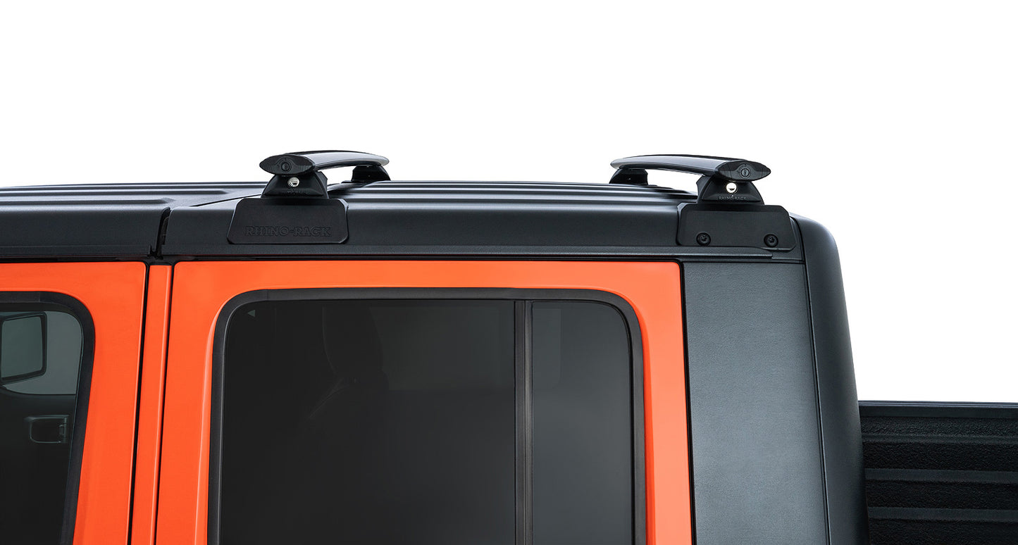 Vortex Black 2 Bar Rhino-Rack Backbone Roof Rack with RCL Legs