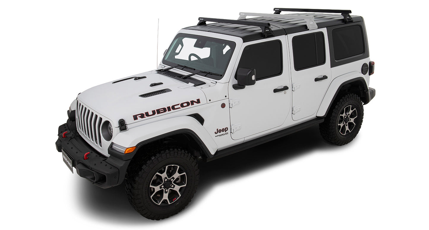Heavy Duty RL110 Black 2 Bar Roof Rack