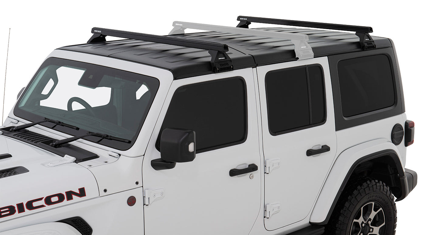 Heavy Duty RL110 Black 2 Bar Roof Rack