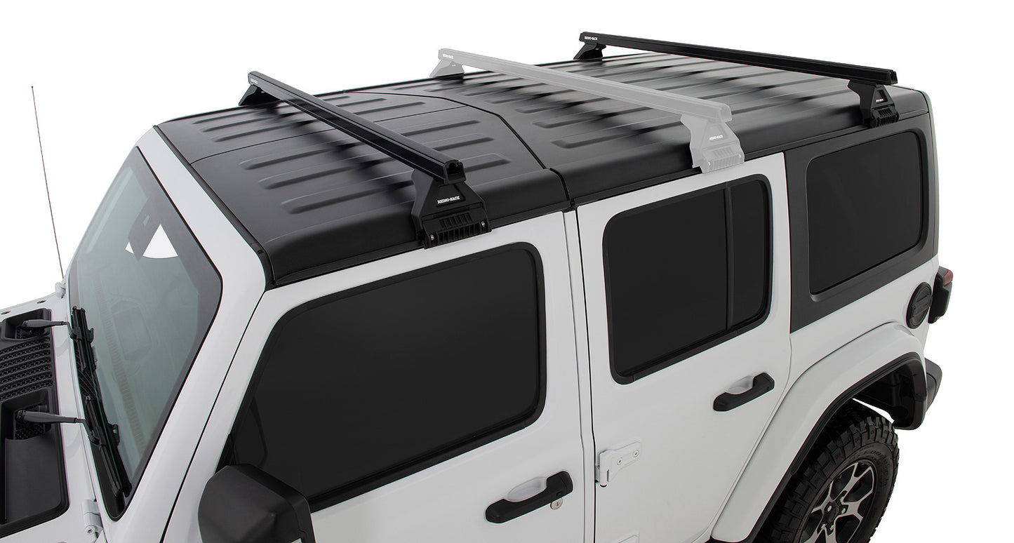 Heavy Duty RL110 Black 2 Bar Roof Rack
