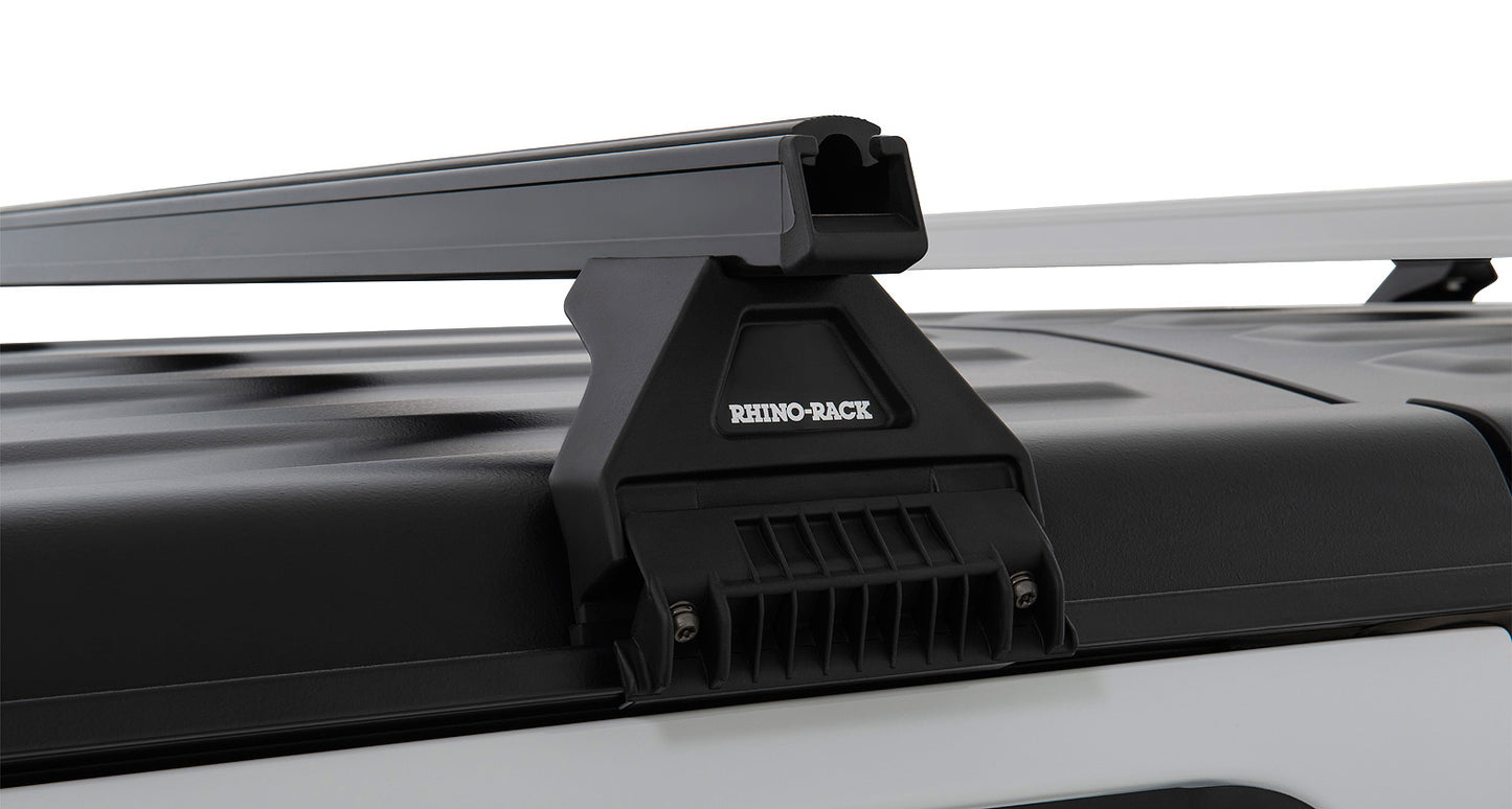 Heavy Duty RL110 Black 2 Bar Roof Rack