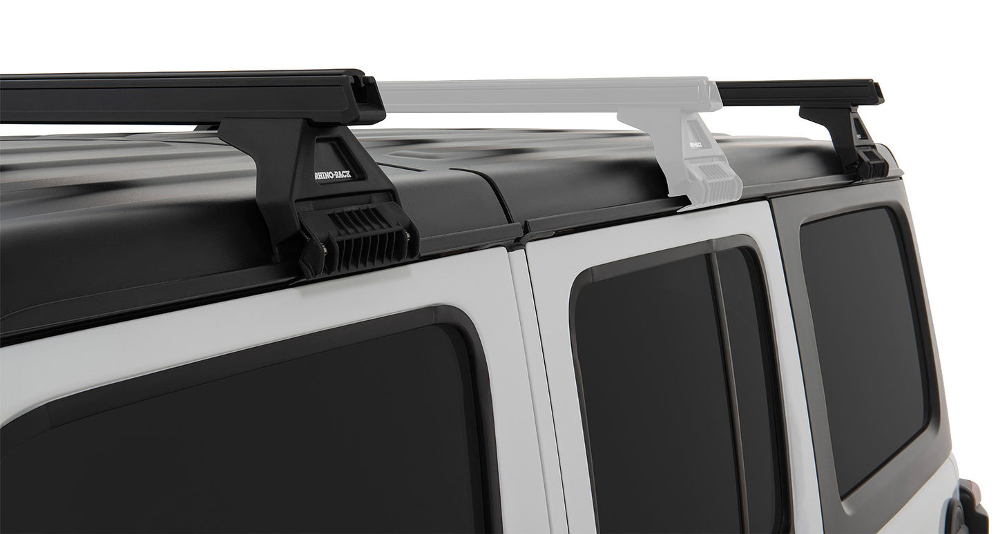 Heavy Duty RL110 Black 2 Bar Roof Rack