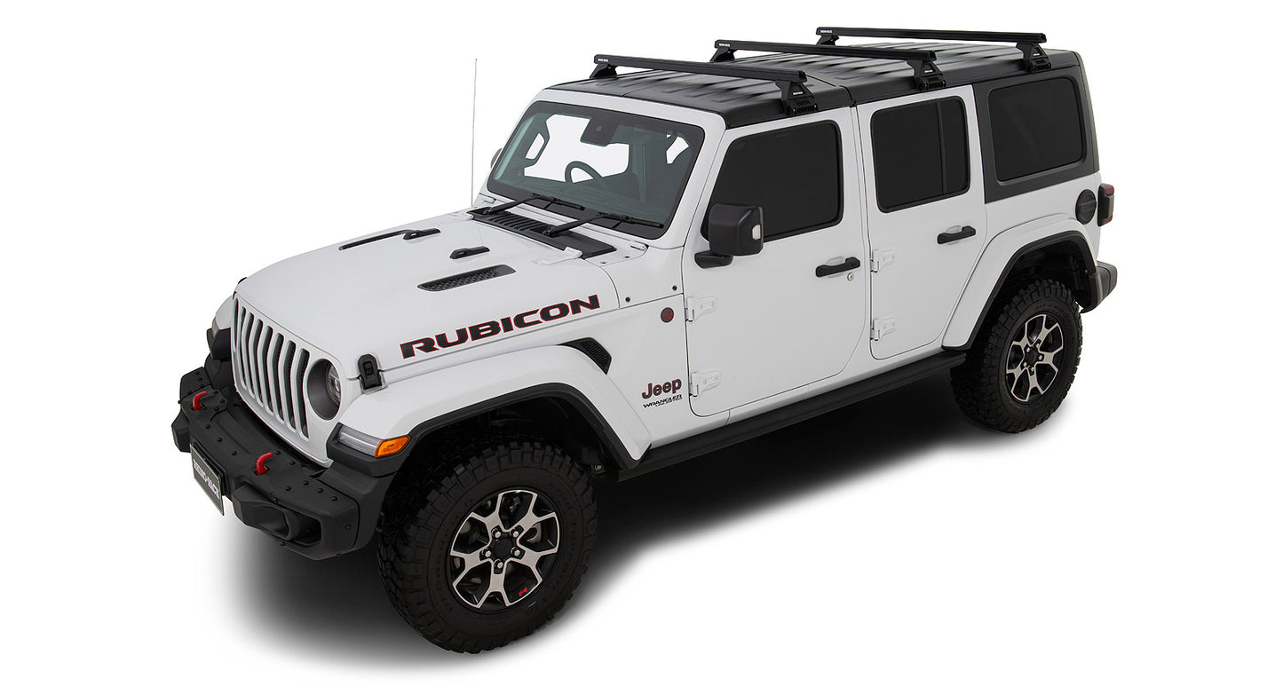 Heavy Duty RL110 Black 3 Bar Roof Rack