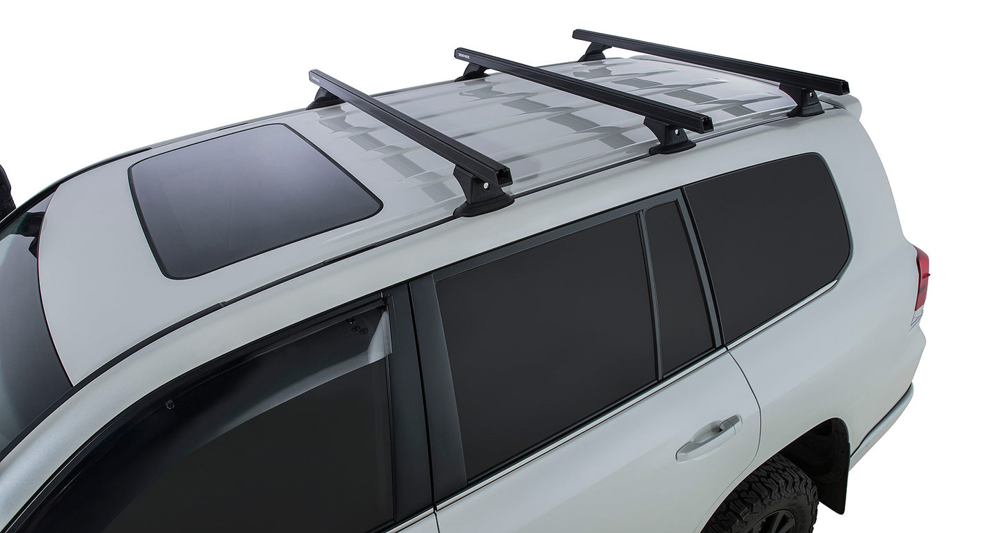 Heavy Duty RCH Black 3 Bar Roof Rack