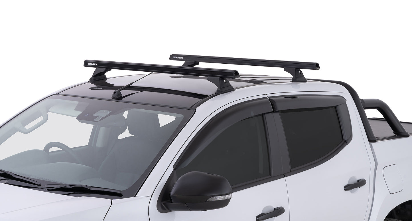 Heavy Duty RCH Black 2 Bar Roof Rack