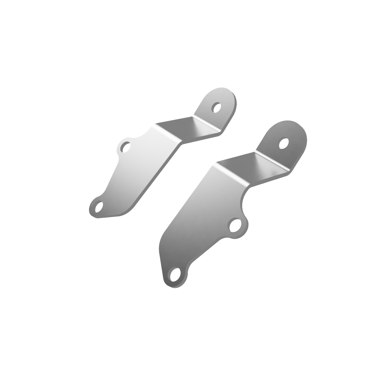 2015-2024 Toyota Fortuner Bonnet Hinge Ditch Light Bracket Pair