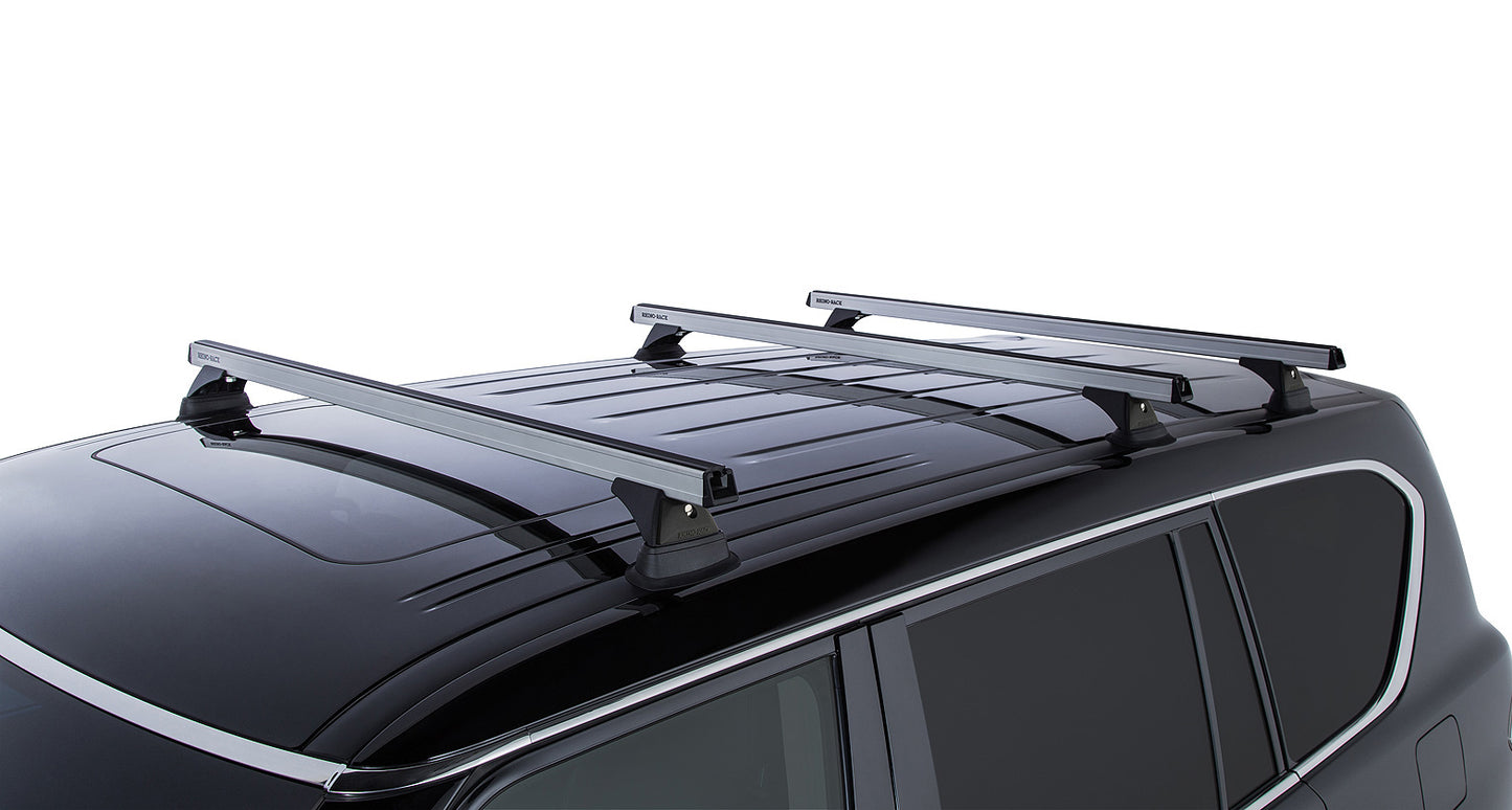 Heavy Duty RCH Silver 3 Bar Roof Rack