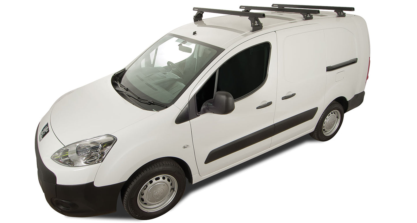 Heavy Duty RLTF Black 3 Bar Roof Rack
