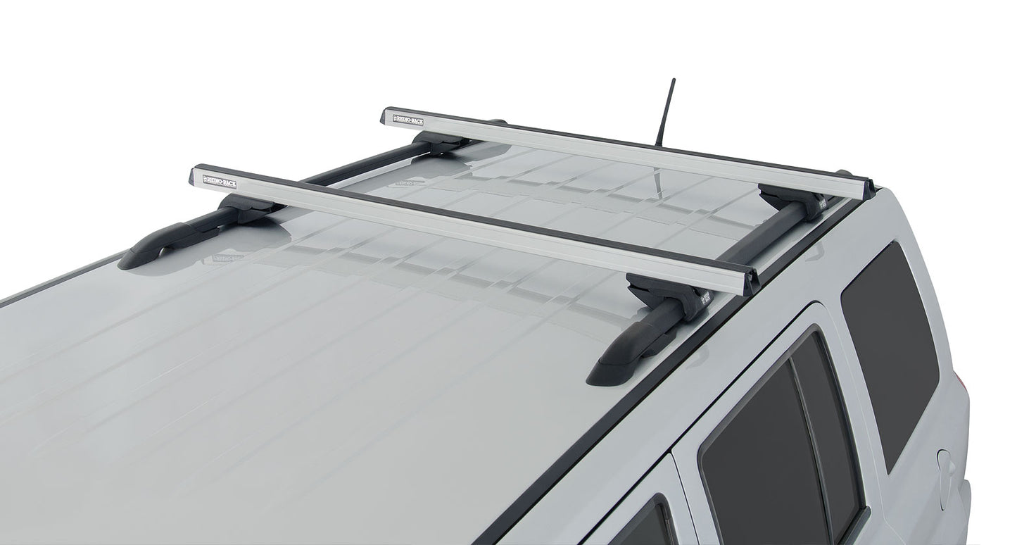 Heavy Duty CXB Silver 2 Bar Roof Rack