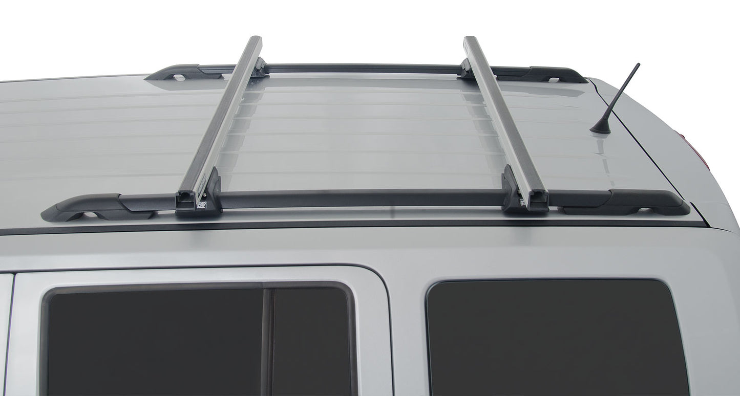 Heavy Duty CXB Silver 2 Bar Roof Rack