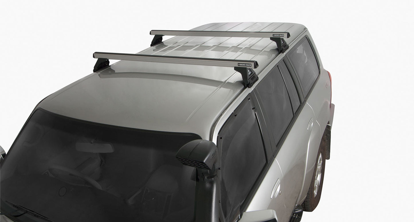 Heavy Duty RL110 Silver 2 Bar Roof Rack