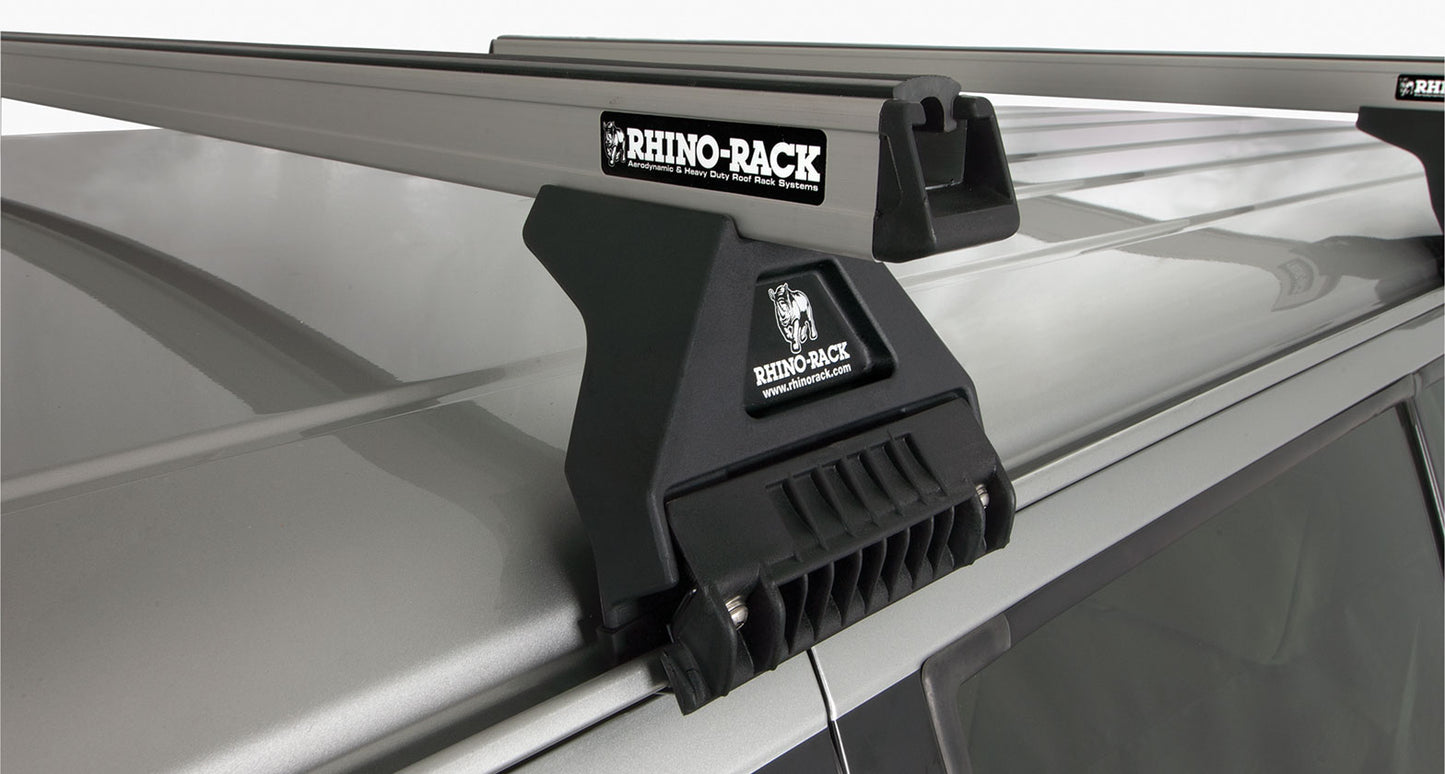 Heavy Duty RL110 Silver 2 Bar Roof Rack