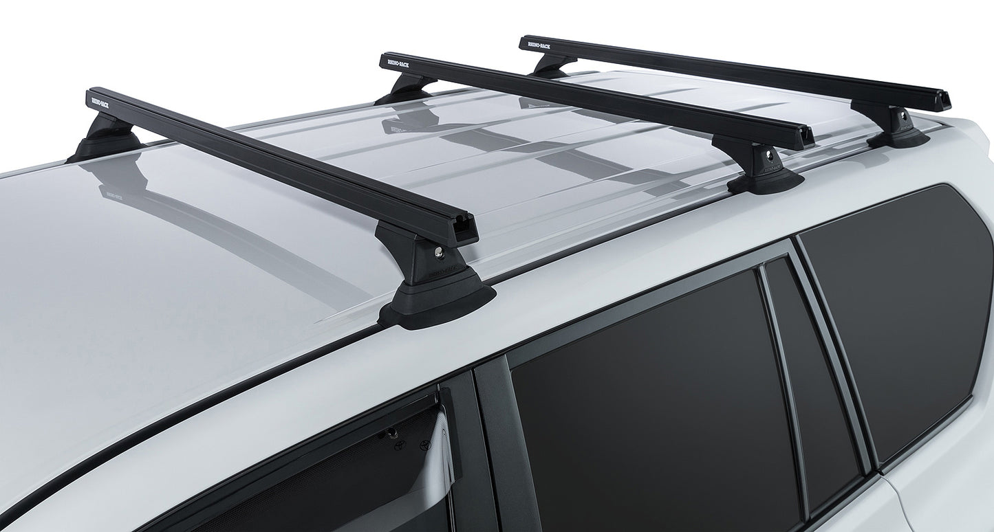 Heavy Duty RCH Black 3 Bar Roof Rack