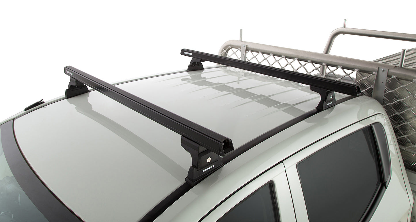 Heavy Duty RLT600 Ditch Mount Black 2 Bar Roof Rack
