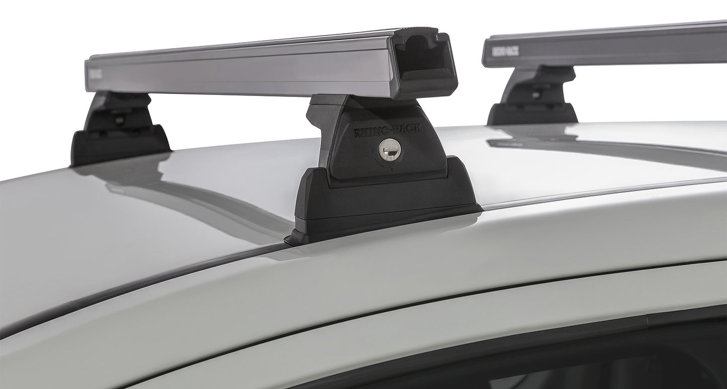 Heavy Duty RLT600 Ditch Mount Black 2 Bar Roof Rack