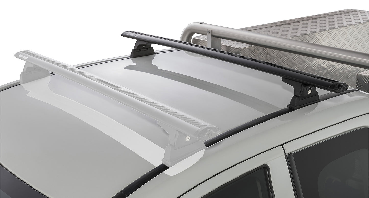 Vortex RLT600 Ditch Mount Black 1 Bar Roof Rack (Rear)