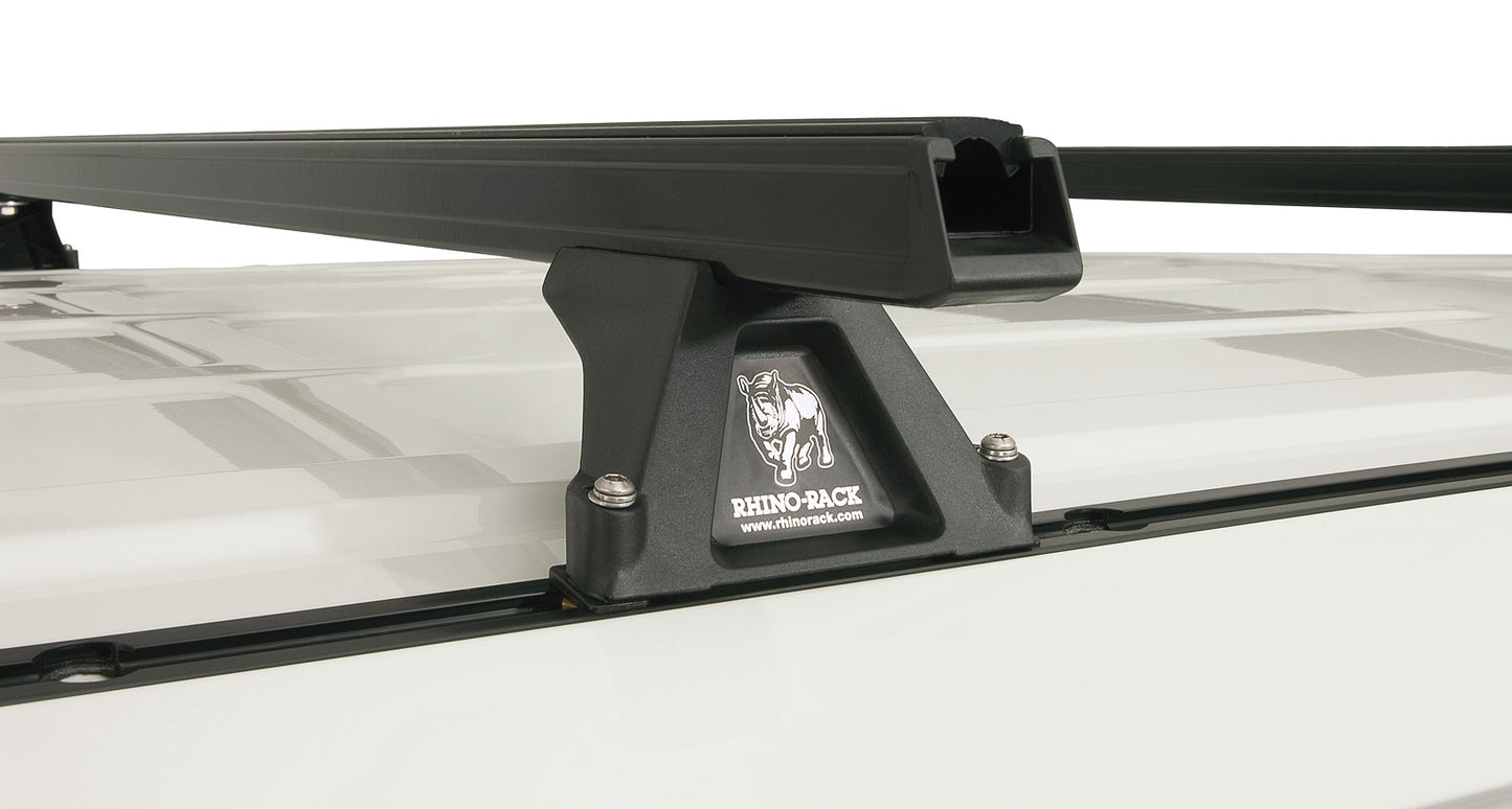 Heavy Duty RLTF Trackmount Black 3 Bar Roof Rack