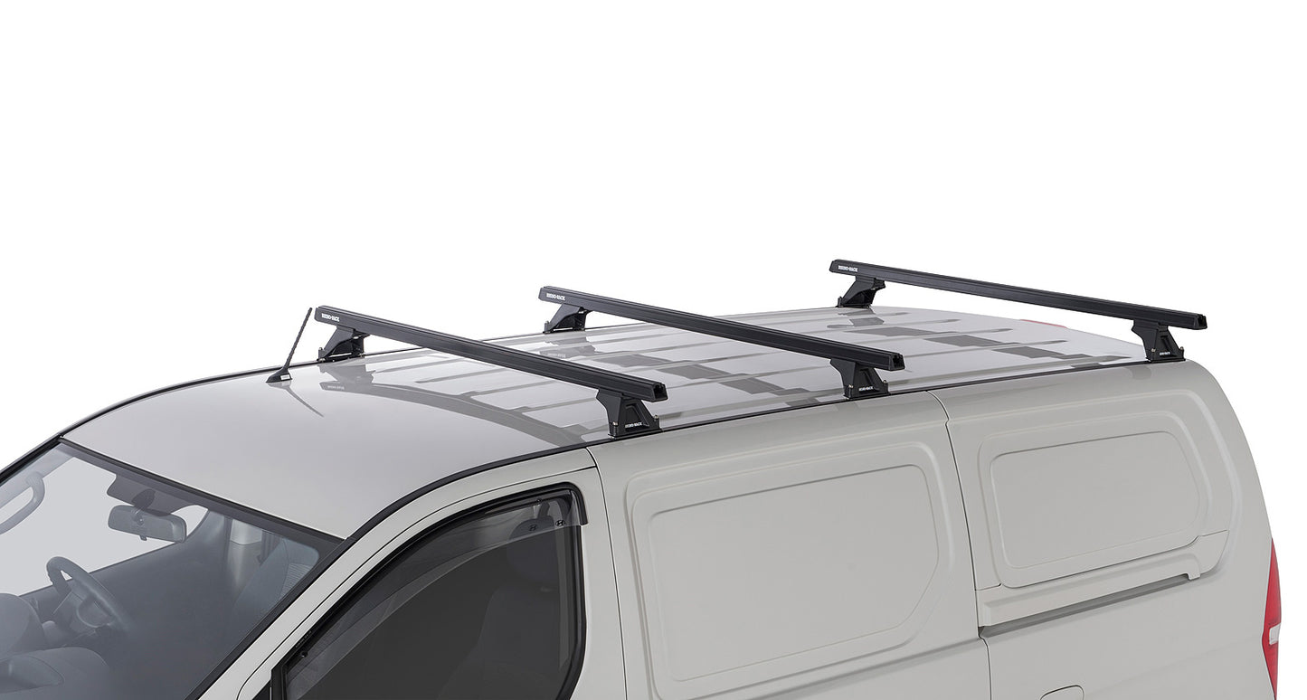 Heavy Duty RLTF Black 3 Bar Roof Rack