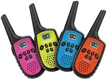 Uniden 80 Channel Mini Compact UHF Handheld Radios -Quad Colour Pack