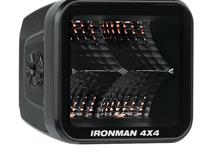 Ironman 4x4 20W Bright Cube Flood Beam LED Cube Light - 70 x 64mm (Each) - Red JEEP Wrangler