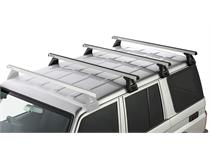 Rhino Rack Heavy Duty RL150 Silver 3 Bar Roof Rack TOYOTA LandCruiser