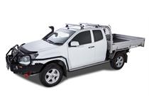 Heavy Duty RLT600 Trackmount Silver 2 Bar Roof Rack HOLDEN Colorado