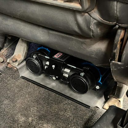 1988-1997 Nissan Patrol GQ Onboard Air Compressor Mount (Under Seat) With Outlet/Switch Kit
