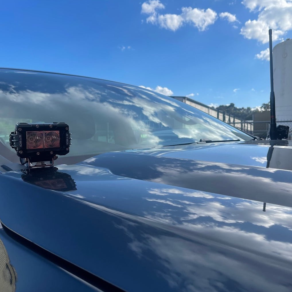 2012 - 2022 Ford Everest Bonnet Hinge Ditch Light Bracket Pair